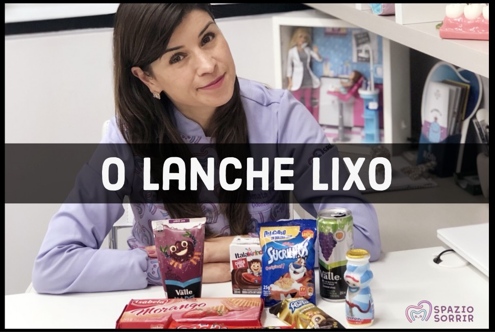 Postagem Seu lanchinho pode ser um lixo.