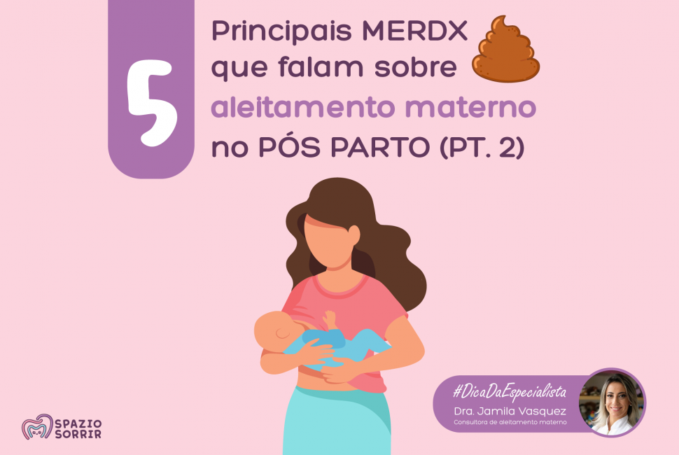 Postagem 5 principais merdx que falam sobre aleitamento materno no pós parto - Parte 2